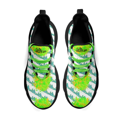 Splatter Sprinter- White Lightning trainers by SNEAKAR (F)