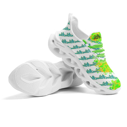 Splatter Sprinter- White Lightning trainers by SNEAKAR (F)