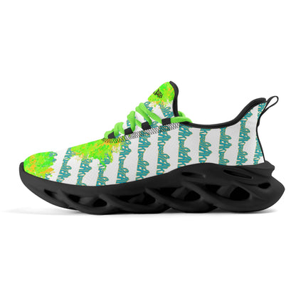 Splatter Sprinter- White Lightning trainers by SNEAKAR (F)