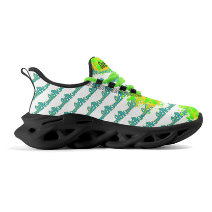 Splatter Sprinter- White Lightning trainers by SNEAKAR (F)