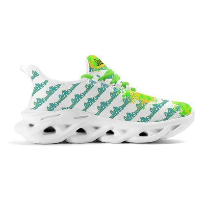 Splatter Sprinter- White Lightning trainers by SNEAKAR (F)